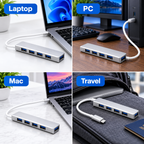 4-in-1 – Compact USB-C Adapter