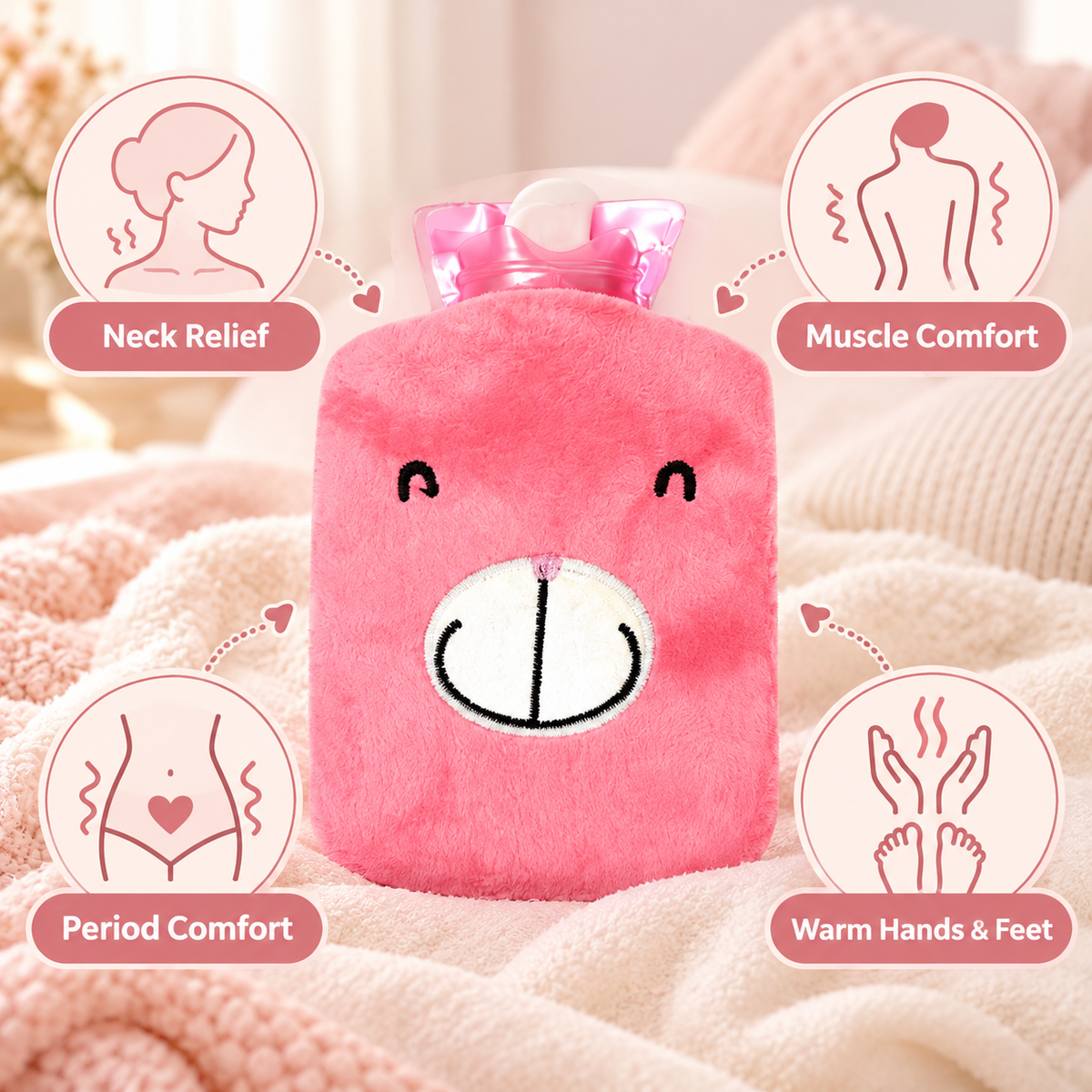 Pink Hot Water Bag