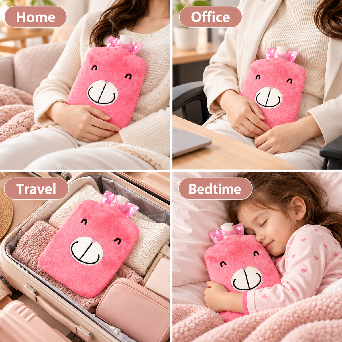 Pink Hot Water Bag