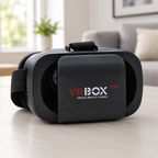 Angled view of the VR headset
