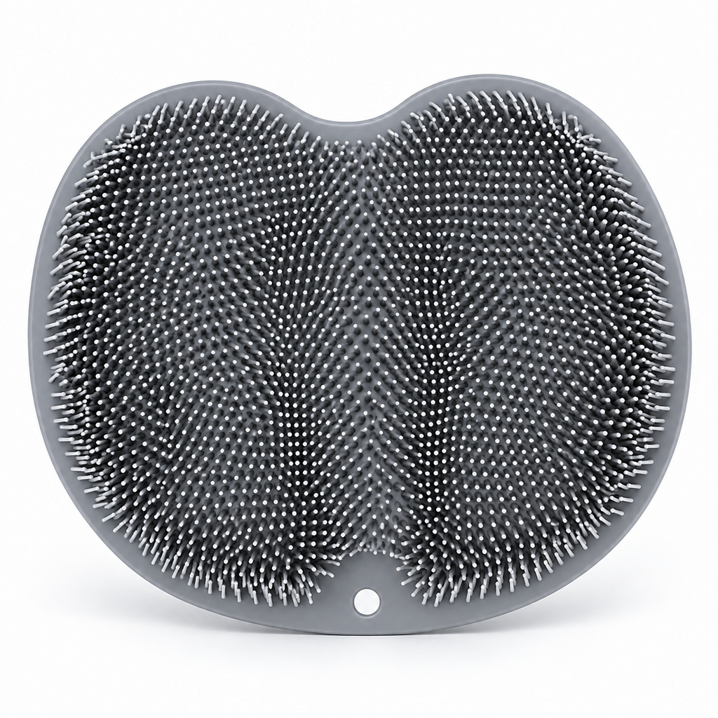 Grey Silicone Bristle Scrubber Pad