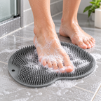 Soapy Foot Scrub Mat in a Modern Bathroom